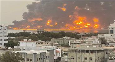 حمله سنگین هوایی به بندر الحدیده یمن