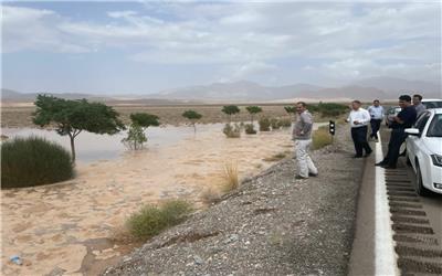 سیل به آرامستان کرمان رسید