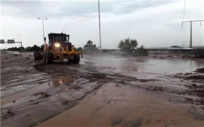 جاده فاریاب به کهنوج بازگشایی شد